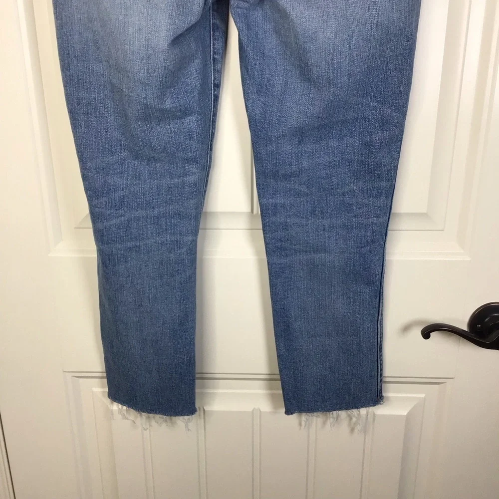 Madewell Ripped 10” High Rise Skinny Crop Size 27.